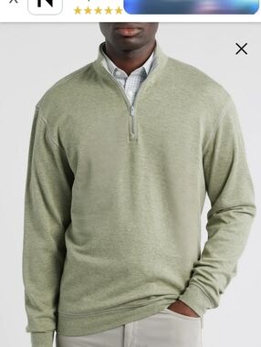 Johnnie-O Hanks Quarter Zip Pullover XXL Color Clover Welt-zip Placket